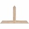 Ekena Millwork Portland Smooth Timber Gable Bracket, Douglas Fir, 36"W x 23"H x 3 1/2"D x 3 1/2"F, 15/12 Pitch GBW036X23X0404POR00SDF - alternate 1